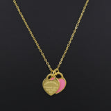 "Please Return To" Heart Necklace