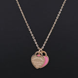 "Please Return To" Heart Necklace