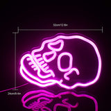 Memento Mori Skull Neon Light