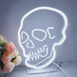 Memento Mori Skull Neon Light