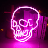 Memento Mori Skull Neon Light