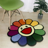 Rainbow Flower Rug