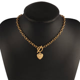 Heart Locket Letter Necklace