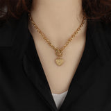 Heart Locket Letter Necklace