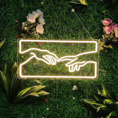 Creation Of Adam Neon Light