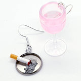 Wine and Cigarette Earring