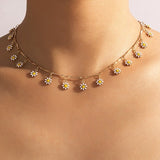 Daisy Flower Necklace