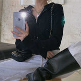 Ribbed Zip Up Hoodie