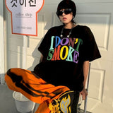 Oversized "I Don't Smoke" Rainbow Tee