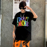 Oversized "I Don't Smoke" Rainbow Tee