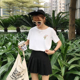 Embroidered Flower Tee