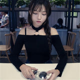 Off The Shoulder Top With Choker