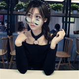 Off The Shoulder Top With Choker