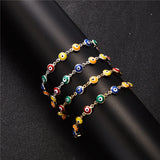 Rainbow Evil Eye Necklace Bracelet Anklet