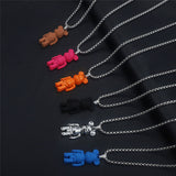 Brick Bear Necklace