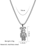 Brick Bear Necklace
