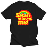 Satan Loves Me Rainbow Tee