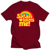 Satan Loves Me Rainbow Tee