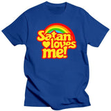 Satan Loves Me Rainbow Tee