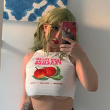 Farm Fresh Peaches Ribbed Top