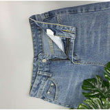 High Waist Side Split Jeans