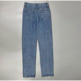High Waist Side Split Jeans