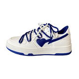 Blue Jordan Hearts Sneakers