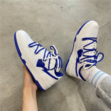 Blue Jordan Hearts Sneakers