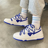 Blue Jordan Hearts Sneakers