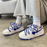 Blue Jordan Hearts Sneakers