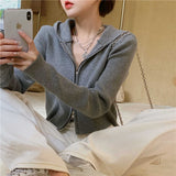 Ribbed Zip Up Hoodie