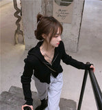 Ribbed Zip Up Hoodie