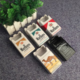 Ceramic Cigarette Box Ashtray
