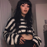 Striped Crop Sweater
