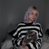 Striped Crop Sweater