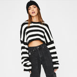 Striped Crop Sweater
