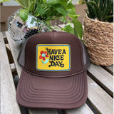 Have A Nice Day Flower Hat