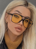 Oversized Hollywood Tinted Glasses