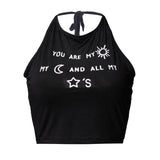 "Sun Moon And Stars" Halter Top