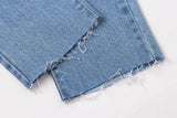 High Waisted Ripped Jeans