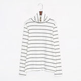Vintage Styled Striped Turtleneck Shirt