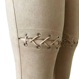 Suede Lace Up Trousers