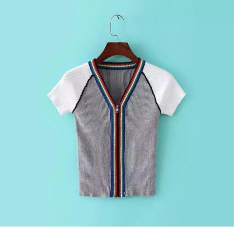 Knitted Rainbow Shirt