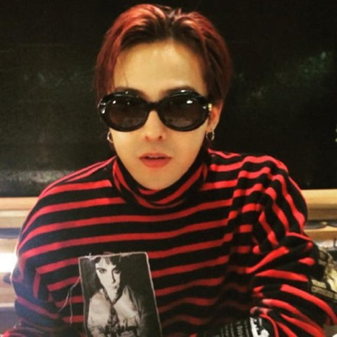 Big Bang Patched Striped Turtleneck