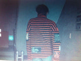 Big Bang Patched Striped Turtleneck