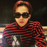 Big Bang Patched Striped Turtleneck