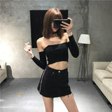 Off The Shoulder Knit Top