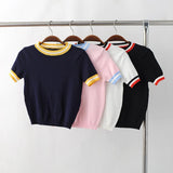 Retro Knitted Cropped Sweater