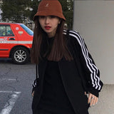 Striped Zip Up Jacket