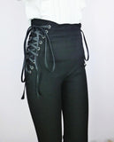 High Waist Side Lace Trousers